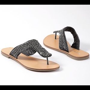 Rhinestone flats/flip flops